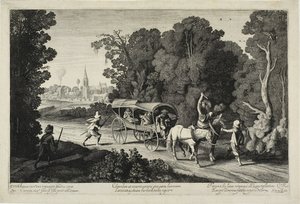 Des voleurs attaquent un entraîneur - Jan van de Velde II