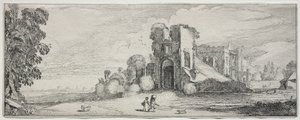 Quelques paysages agréables et ruines de monuments anciens : Château de Brederode - Jan van de Velde II