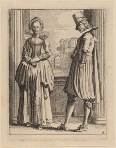 Deux figures en costume - Jan van de Velde II