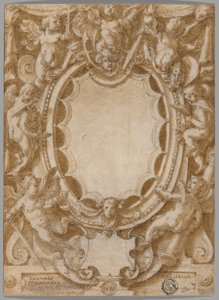 Conception pour le frontispice des Sept Vertus - Jan van der Straet