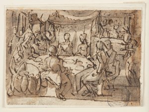 Les Noces de Cana - Jan van der Straet, called Stradanus