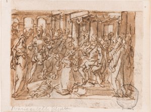Le Jugement de Salomon, conception préliminaire pour "Spiritus Sapientiae" (L