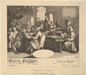 Billet de concert - Chapelle de Marie, cinq heures du soir, 1er mai - Jane Ireland