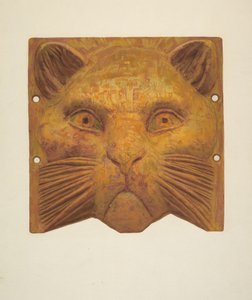 Tête de chat en fonte