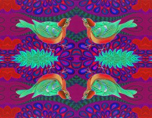 Motif de moineau, 2015 - Jane Tattersfield