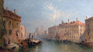 Grand Canal, Venise, Italie, vers 1875