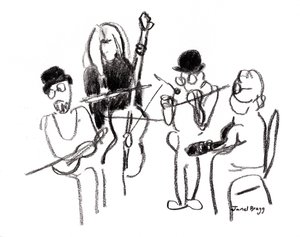 Musiciens au Festival victorien, vers 2021