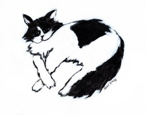 Thomas Lounging II, c. 2019 (technique mixte sur papier) - Janel Bragg