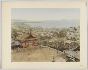 Lac Biwa depuis Miidera, Japon, c.1890
