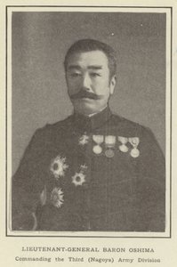 Lieutenant-général Baron Oshima, commandant la troisième division de l