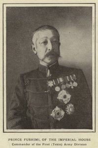 Prince Fushimi, de la maison impériale, commandant de la première division de l