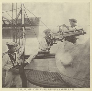 Viser avec une mitrailleuse à tir rapide - Japanese Photographer