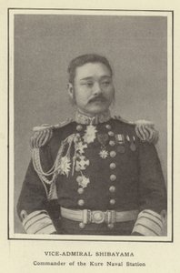 Vice-amiral Shibayama, commandant de la station navale de Kure - Japanese Photographer