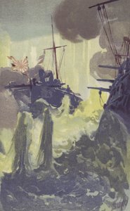Une attaque nocturne par des destroyers torpilleurs japonais sur l