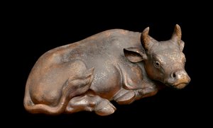 Bœuf en céramique Bizen