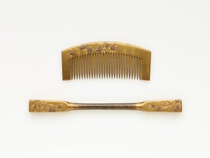Peigne et épingle à cheveux, fin 19ème-début 20ème siècle