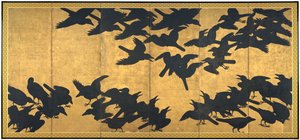 Corbeaux, début du XVIIe siècle - Japanese School