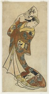 Fujimura Handayū II dans une scène de danse, années 1720 - Japanese School