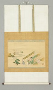Maison dans le paysage, début du XVIIIe siècle - Japanese School