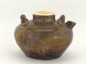 Cruche Mino ou Seto, utilisée comme boîte à thé - Japanese School