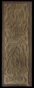 Panneau avec sculpture en bas-relief d