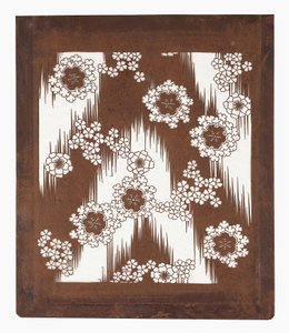 Pochoir en papier (katagami), fin du 19ème siècle - Japanese School