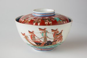 Bol à riz et couvercle, possiblement 19ème siècle - Japanese School