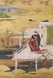 Scène du Conte de Genji - Japanese School