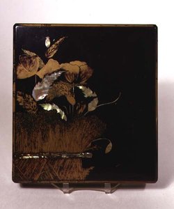 Paravent, incrusté de nacre, japonais - Japanese School
