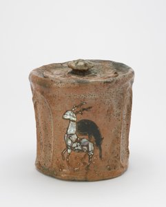 Pot à eau pour cérémonie du thé avec couvercle assorti, Kyoto, préfecture de Kyoto, période Edo ou ère Meiji