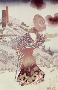 Acteur non identifié en Kosanro Ichojosei par Shunko Hokuei, publié c.1830