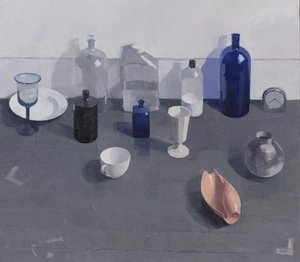 Nature morte avec coquillage, 2024 (huile sur toile)