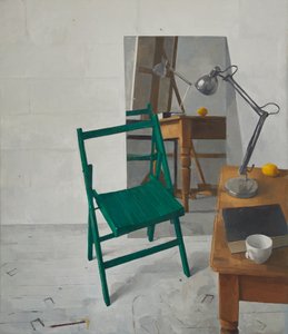 Intérieur de studio, 2016 (huile sur toile)