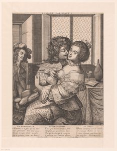 Couple amoureux - Jaspar de Isaac (attributed to)
