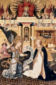 Annonciation et Dieu le Père entouré d