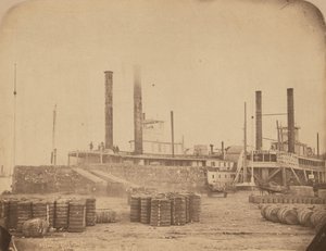 Le vapeur Magnolia au port de la Nouvelle-Orléans, 1858-1861 (photo) - Jay Dearborn Edwards