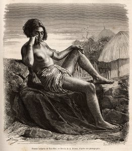 Femme indigène de Taio-Hae, dans l