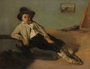 Garçon paysan italien - Jean-Baptiste-Camille Corot