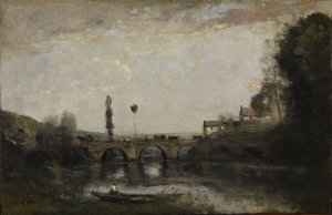 Paysage avec pont - Jean-Baptiste-Camille Corot