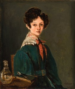 Mme Lemaistre, née Blanche Sennegon, nièce de Corot - Jean-Baptiste-Camille Corot