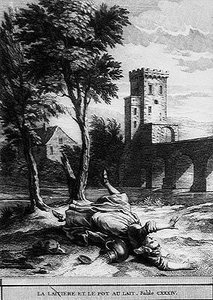La laitière et le pot au lait - Jean Baptiste (after) Oudry