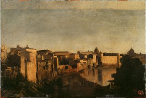 Le Tibre à Rome, entre 1856 et 1862