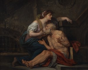 Cimon et Pero : "Roman Charity" (Charité romaine) - Jean-Baptiste Greuze