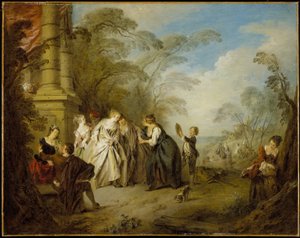 La diseuse de bonne aventure - Jean-Baptiste Joseph Pater