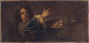 Autoportrait de Jean-Baptiste Jouvenet. Réduction du tableau au Musée de Rouen, entre 1701 et 1750 - Jean Baptiste Jouvenet