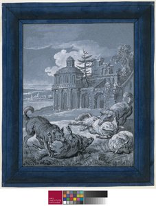 Loups attaquant des moutons (Rein de Trop II) 1732