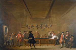 Le Jeu de billard, vers 1720
