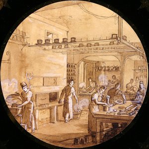 Conception pour une assiette de Sèvres, du Service des Arts Industriels - Jean Charles Develly
