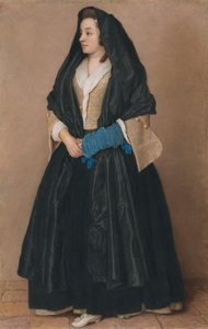 Une jeune femme élégante en costume maltais - Jean-Étienne Liotard