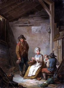 Paysans dans leur cottage